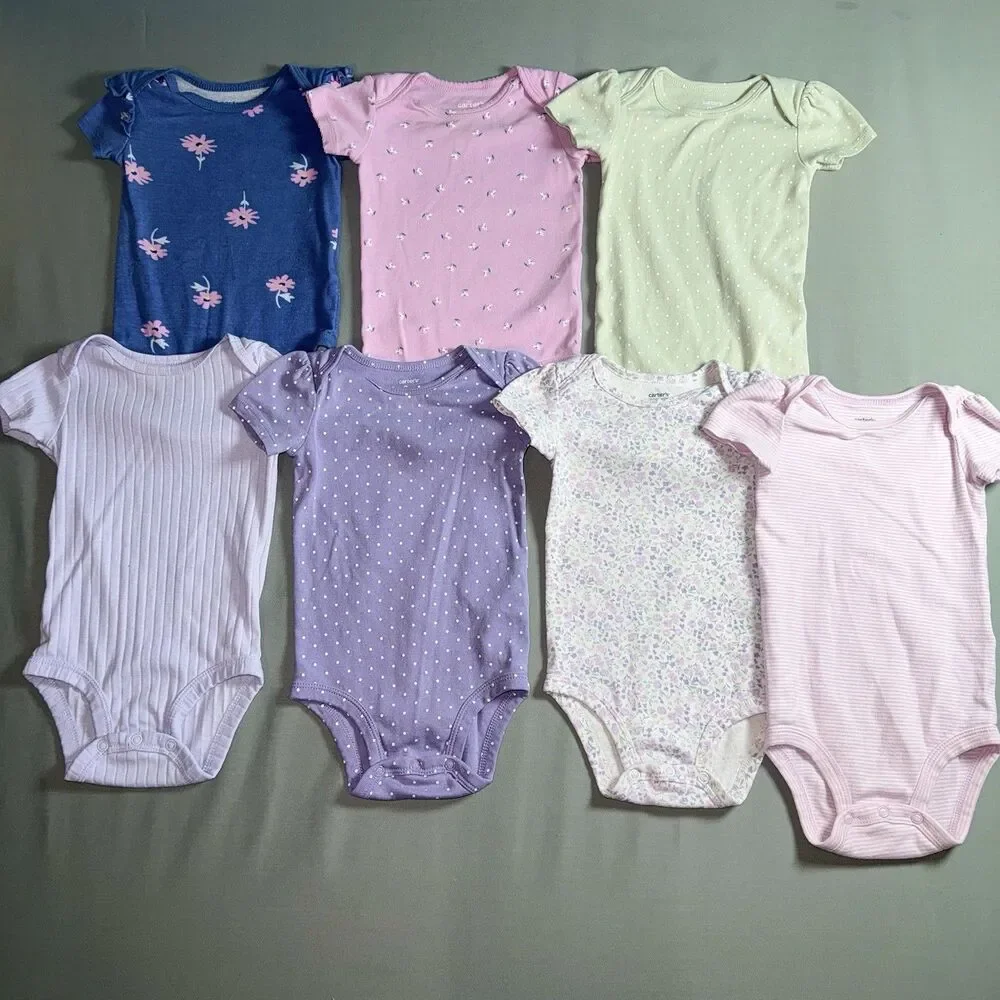 Carters 7-piece Babygirl Bodysuit Bundle 6-9months